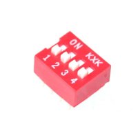 DIP Switch - 4 Position  2.54mm