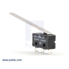Pololu 1403 Snap-Action Switch with 50mm Lever: 3-Pin, SPDT, 5A