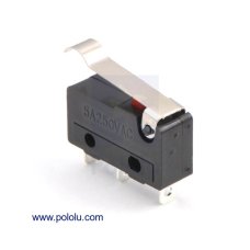 Pololu 1405 Snap-Action Switch with 15.6mm Bump Lever: 3-Pin, SPDT, 5A