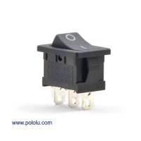 Pololu 1406 Rocker Switch: 3-Pin, SPDT, 10A