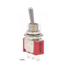 Pololu 1407 Toggle Switch: 3-Pin, SPDT, 5A