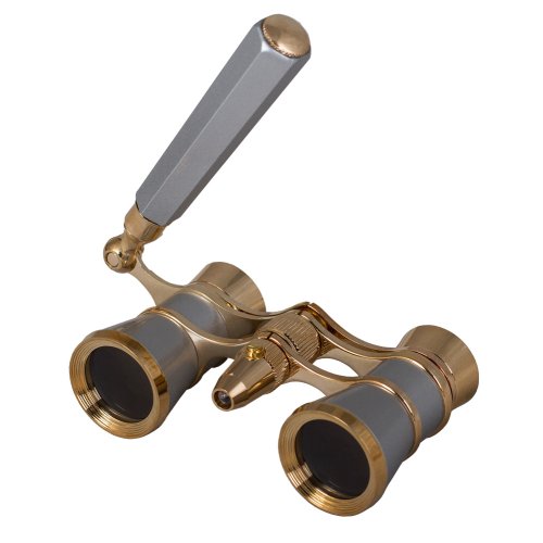 Levenhuk Broadway 325N Opera Glasses with LED Light and Extendable Handle Black