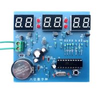 AT89C2051 Digital 6 Bits Electronic Clock Production Suite Diy Kit