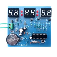 AT89C2051 Digital 6 Bits Electronic Clock Production Suite Diy Kit