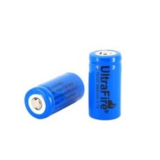 Rechargeable Battery - 16340 3.7V, 1200 mAh/ 1300 mAh