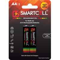Smartcell 2215 / 2245 AA Rechargeable Ni-mH Cell - 1.2V, 800mAH / 2500mAH - Pack of 2