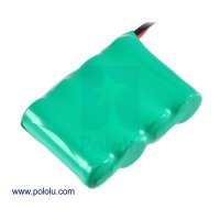 Pololu 2241/2231/2221 Rechargeable NiMH Battery Pack: 4.8 V 350/ 900/ 2200 mAh