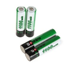 Rechargeable Battery - 16340 1.2V, 1100 mAh Ni-MH - Soshine