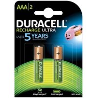 Duracell 2 x 1.2V AAA Rechargeable Batteries - 750 MAh