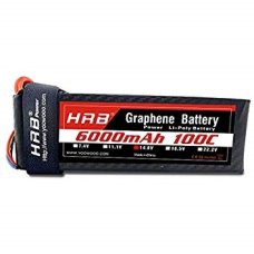 Graphene 2S / 3S / 4S / 5S / 6S Lipo Battery - 6000mAh, 100C for RC Car, Boat, Helicopter 