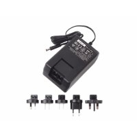 Wall Adapter Power Supply 12VDC 1.2A - Includes 5 adapter plugs