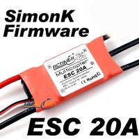 ESC 20A Brushless Motor Speed Controller - with proprietary SimonK firmware