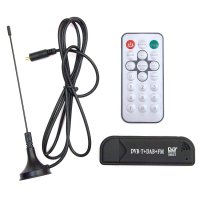 SDR Receiver - RTL2832U+R820T2 - USB Stick version with Antenna and Remote