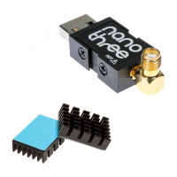 SDR Tiny RTL-USB Set with 0.5PPM TCXO, SMA Input, Aluminum Enclosure and Custom Heatsink NESDR Nano 3