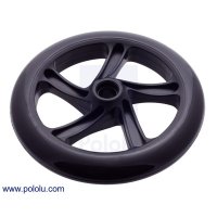 Pololu 3283 / 3281 / 3278 / 3275 / 3272 Scooter / Skate Wheel - Black