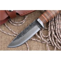 Hunting Knife Handmade Forged Damascus Steel 