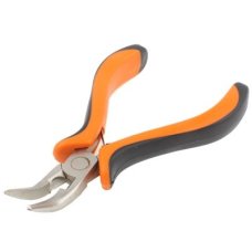 Long Bent / Needle Nose Pliers Hand Cutting Tool - 4.5 inch