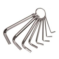 Hex Key Wrench Set with Elastic Ring - 8 Pcs