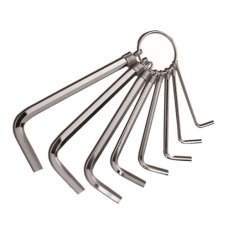 Hex Key Wrench Set with Elastic Ring - 8 Pcs