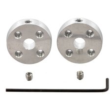 Pololu 1078/1203/1083/1081/1993 Universal Aluminum Mounting Hub for 3mm/ 4mm/ 5mm/ 6mm/ 6.35mm 0.250inch Shaft, 4-40 Holes (2-Pack)