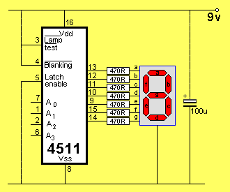 Buy CD4511BC - BCD to 7 Segment Latch/Decoder/Driver ... circuit diagram of bcd to seven segment decoder 